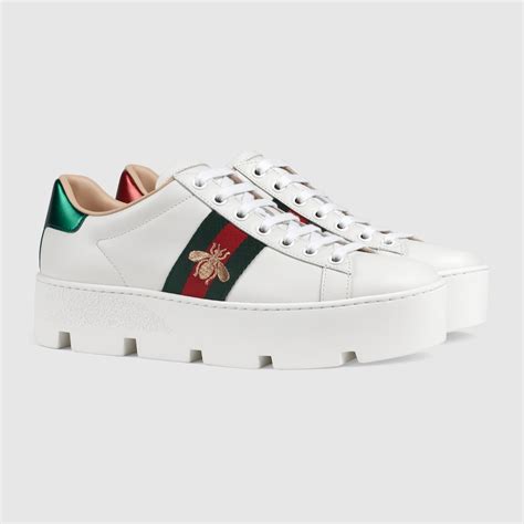 bumblebee gucci boots|gucci ace bee platform sneakers.